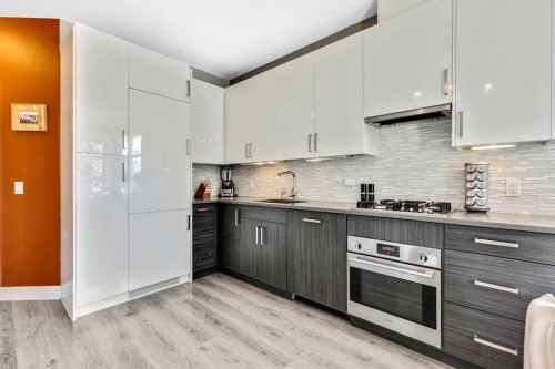 116-515 4 Avenue Ne, Calgary, AB - Indoor Photo Showing Kitchen With Upgraded Kitchen