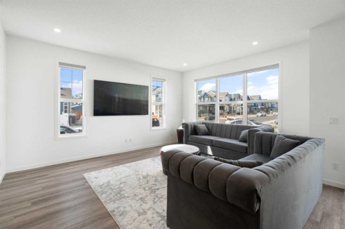 248 Masters Row Se, Calgary, AB - Indoor Photo Showing Living Room