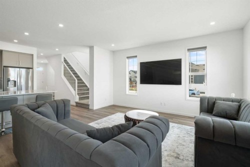 248 Masters Row Se, Calgary, AB - Indoor Photo Showing Living Room