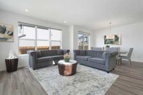 248 Masters Row Se, Calgary, AB - Indoor Photo Showing Living Room