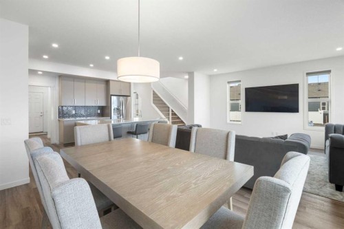 248 Masters Row Se, Calgary, AB - Indoor Photo Showing Dining Room
