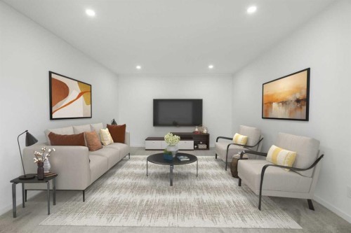 248 Masters Row Se, Calgary, AB - Indoor Photo Showing Living Room