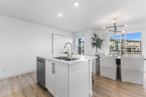 443 Sage Hill Grove Nw, Calgary, AB - Indoor Photo Showing Kitchen With Double Sink