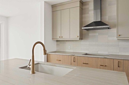 529 Lucas Way Nw, Calgary, AB - Indoor Photo Showing Kitchen With Upgraded Kitchen