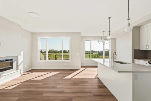 163 Belvedere Crescent, Calgary, AB - Indoor With Fireplace