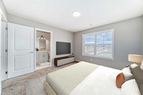 1168 Mahogany Boulevard Se, Calgary, AB - Indoor Photo Showing Bedroom
