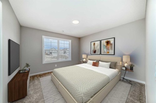 1168 Mahogany Boulevard Se, Calgary, AB - Indoor Photo Showing Bedroom