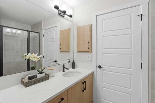 64 Buffaloberry Manor Se, Calgary, AB - Indoor Photo Showing Bathroom