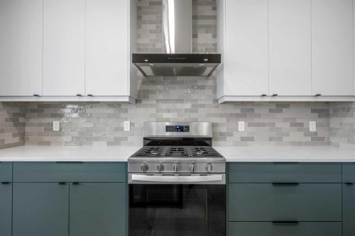 76 Creekview Manor Sw, Calgary, AB - Indoor Photo Showing Kitchen With Upgraded Kitchen