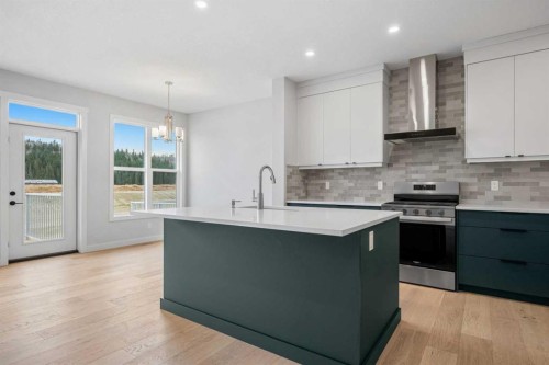 76 Creekview Manor Sw, Calgary, AB - Indoor Photo Showing Kitchen With Upgraded Kitchen