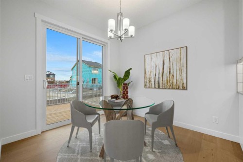 56 Creekstone Grove Sw, Calgary, AB - Indoor Photo Showing Dining Room