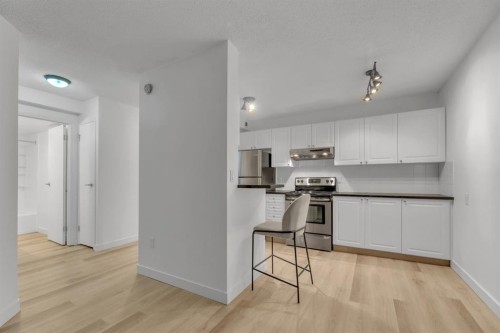 508-1330 15 Avenue Sw, Calgary, AB - Indoor Photo Showing Kitchen With Stainless Steel Kitchen