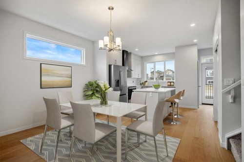64 Homestead View Ne, Calgary, AB - Indoor Photo Showing Dining Room