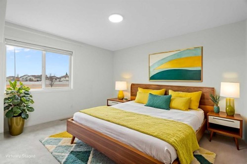 211 Elgin Meadows Gardens Se, Calgary, AB - Indoor Photo Showing Bedroom