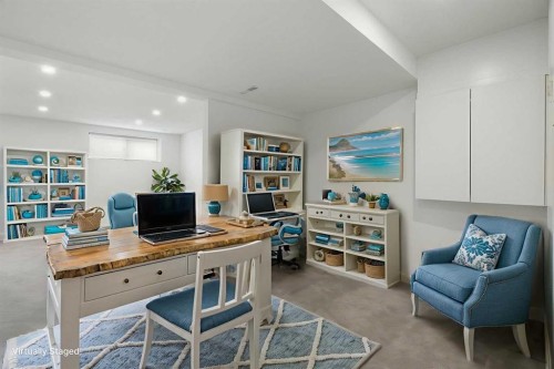 211 Elgin Meadows Gardens Se, Calgary, AB - Indoor Photo Showing Office