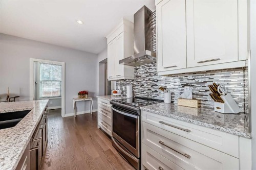 98 Legacy Lane Se, Calgary, AB - Indoor Photo Showing Kitchen With Upgraded Kitchen