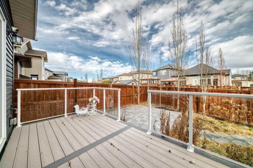 98 Legacy Lane Se, Calgary, AB - Outdoor With Deck Patio Veranda