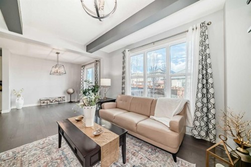 98 Legacy Lane Se, Calgary, AB - Indoor Photo Showing Living Room
