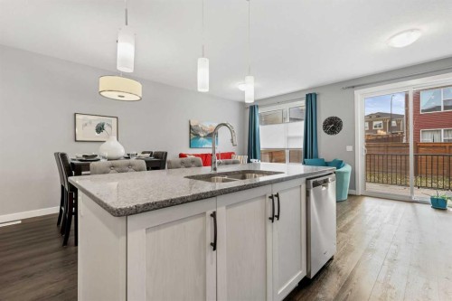 3 Sage Bluff Heights Nw, Calgary, AB - Indoor Photo Showing Kitchen With Double Sink