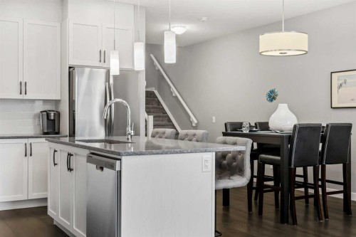 3 Sage Bluff Heights Nw, Calgary, AB - Indoor Photo Showing Kitchen With Upgraded Kitchen