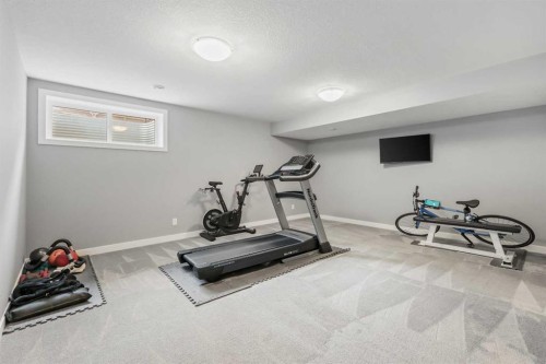 3 Sage Bluff Heights Nw, Calgary, AB - Indoor Photo Showing Gym Room