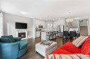 3 Sage Bluff Heights Nw, Calgary, AB  - Indoor Photo Showing Living Room With Fireplace 