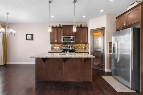 529 Saddlelake Drive Ne, Calgary, AB - Indoor Photo Showing Kitchen With Upgraded Kitchen