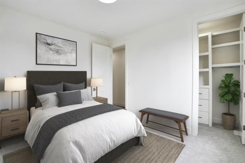 6312 Lacombe Way Sw, Calgary, AB - Indoor Photo Showing Bedroom