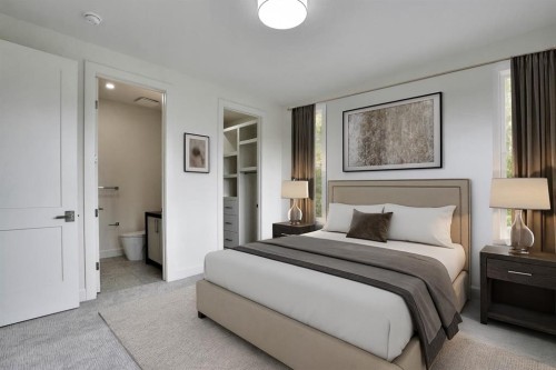 6312 Lacombe Way Sw, Calgary, AB - Indoor Photo Showing Bedroom