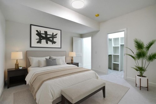 6312 Lacombe Way Sw, Calgary, AB - Indoor Photo Showing Bedroom