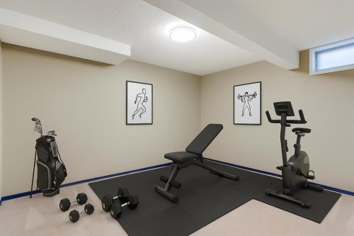 212 Mckerrell Way Se, Calgary, AB - Indoor Photo Showing Gym Room