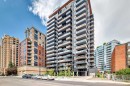 1013-730 2 Avenue Sw, Calgary, AB  - Outdoor With Balcony With Facade 