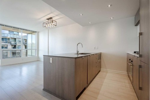 301-128 2 Street Sw, Calgary, AB - Indoor Photo Showing Kitchen