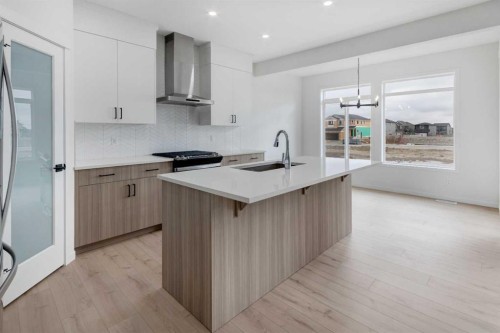 370 Corner Glen Way Ne, Calgary, AB - Indoor Photo Showing Kitchen With Upgraded Kitchen
