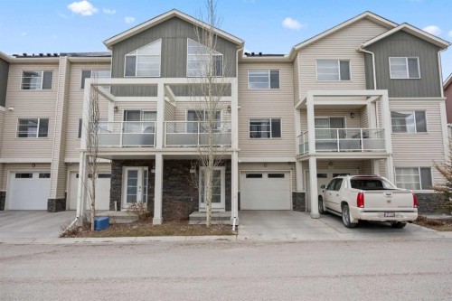 722 Redstone View Ne, Calgary, AB - Outdoor With Balcony With Facade