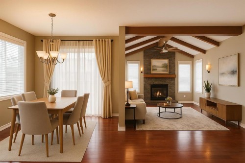 94 Kincora Gardens Nw, Calgary, AB - Indoor Photo Showing Other Room With Fireplace