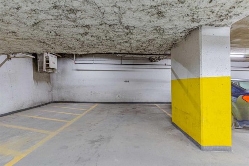 707-77 Spruce Place Sw, Calgary, AB - Indoor Photo Showing Garage