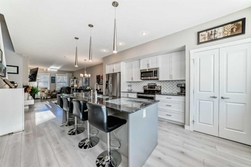 1362 Legacy Circle Se, Calgary, AB - Indoor Photo Showing Kitchen With Upgraded Kitchen