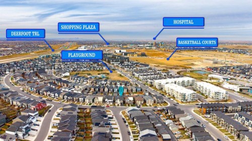 174 Seton Grove Se, Calgary, AB - Outdoor With View