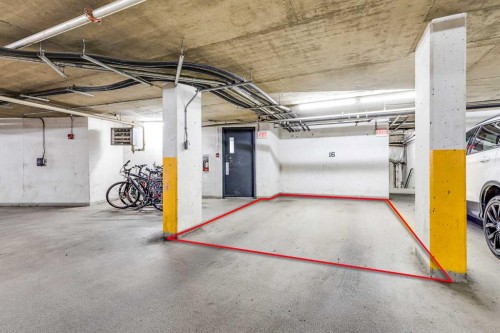 206-1818 14 Street Sw, Calgary, AB - Indoor Photo Showing Garage