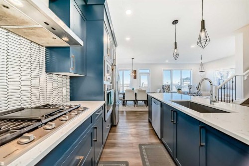 82 Magnolia Court Se, Calgary, AB - Indoor Photo Showing Kitchen With Upgraded Kitchen