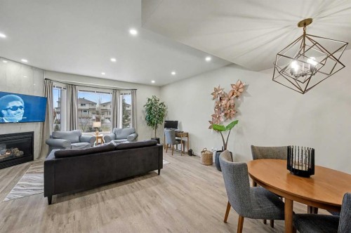 124 Country Hills Gardens Nw, Calgary, AB - Indoor With Fireplace