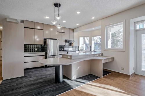 127 Canterbury Court Sw, Calgary, AB - Indoor Photo Showing Kitchen With Stainless Steel Kitchen With Upgraded Kitchen