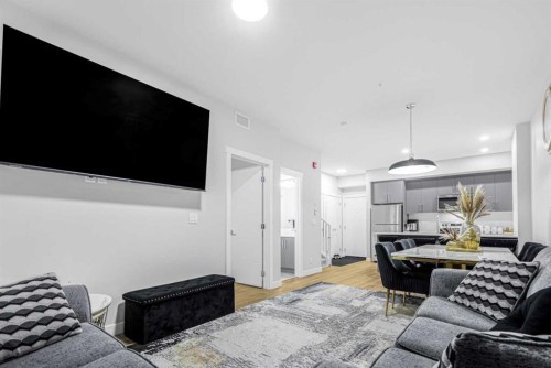 2226-151 Skyview Bay Ne, Calgary, AB - Indoor Photo Showing Living Room