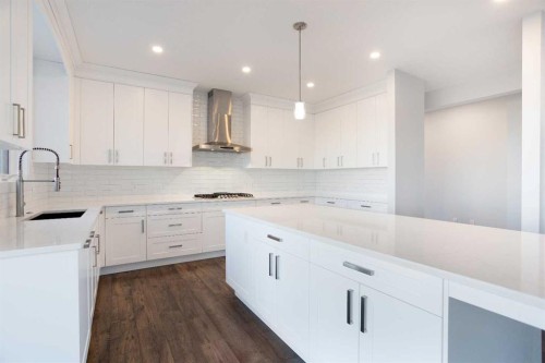 74 Cimarron Estates Drive, Okotoks, AB - Indoor Photo Showing Kitchen With Upgraded Kitchen