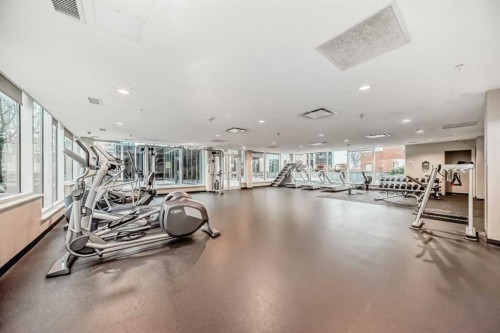 2206-211 13 Avenue Se, Calgary, AB - Indoor Photo Showing Gym Room