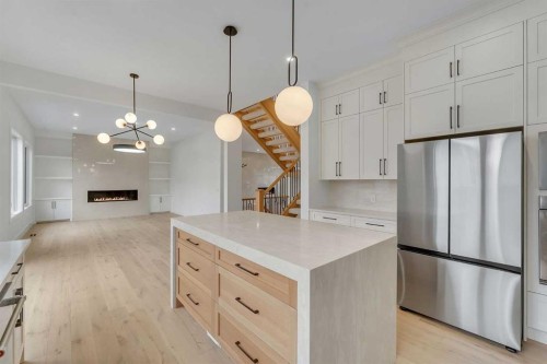 236 East Lakeview Place, Chestermere, AB - Indoor Photo Showing Kitchen With Upgraded Kitchen