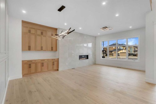 236 East Lakeview Place, Chestermere, AB - Indoor With Fireplace