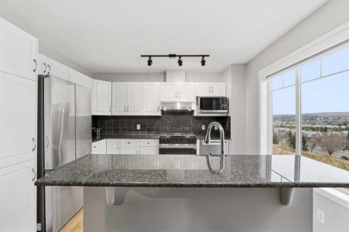 167 Hidden Creek Gardens Nw, Calgary, AB - Indoor Photo Showing Kitchen With Upgraded Kitchen