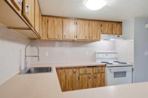 306-2200 Woodview Drive Sw, Calgary, AB - Indoor Photo Showing Kitchen